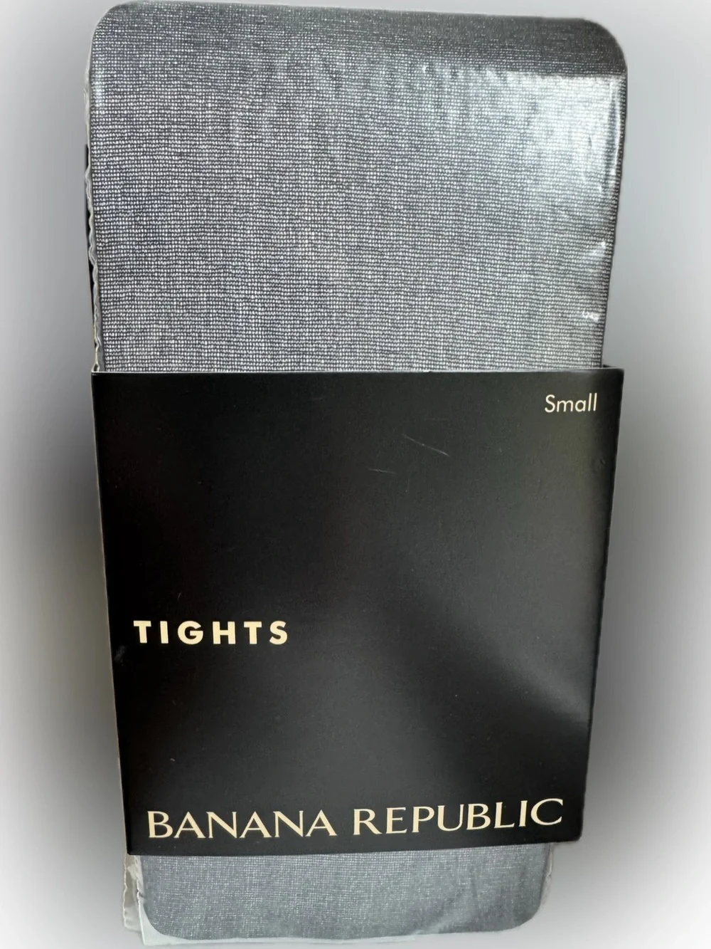 BANANA REPUBLIC TIGHTS NEW! SHEER 800 SEALED NYLON SPANDEX BLACK S SMALL 797560